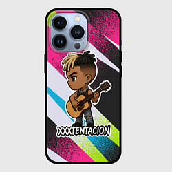 Чехол для iPhone 13 Pro XXXTentacion в мультяшном стиле, цвет: 3D-черный
