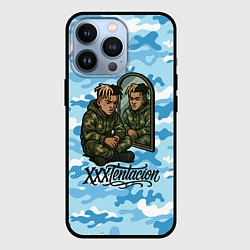 Чехол для iPhone 13 Pro XXXTentacion сидит рядом с зеркалом, цвет: 3D-черный