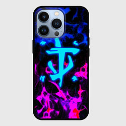 Чехол для iPhone 13 Pro Doom неоновый дым, цвет: 3D-черный