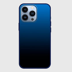 Чехол для iPhone 13 Pro Blue gradient, цвет: 3D-тёмно-синий