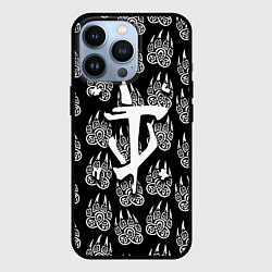 Чехол для iPhone 13 Pro Doom хищник леса, цвет: 3D-черный