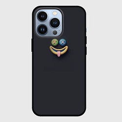 Чехол для iPhone 13 Pro Мем эмодзи улыбка, цвет: 3D-черный