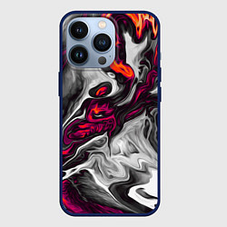 Чехол для iPhone 13 Pro Разводы, цвет: 3D-тёмно-синий