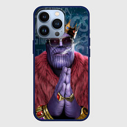 Чехол для iPhone 13 Pro Танос с короной, цвет: 3D-тёмно-синий