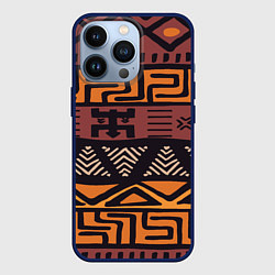 Чехол для iPhone 13 Pro Африканский узор, цвет: 3D-тёмно-синий
