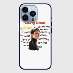 Чехол для iPhone 13 Pro Чонгук - BTS, цвет: 3D-тёмно-синий