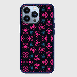 Чехол для iPhone 13 Pro Звездный паттерн, цвет: 3D-тёмно-синий