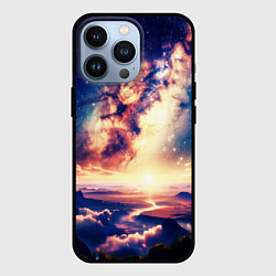Чехол для iPhone 13 Pro Фантастический рассвет, цвет: 3D-черный