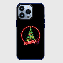 Чехол для iPhone 13 Pro New year, цвет: 3D-тёмно-синий