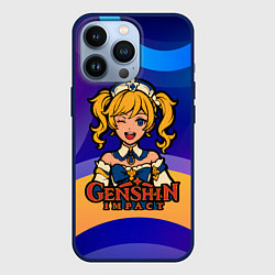 Чехол для iPhone 13 Pro Genshin Impact Барбара, цвет: 3D-тёмно-синий