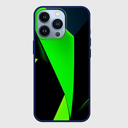 Чехол для iPhone 13 Pro Green tiles, цвет: 3D-тёмно-синий