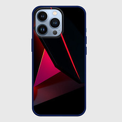 Чехол для iPhone 13 Pro Geometric shapes, цвет: 3D-тёмно-синий