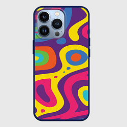 Чехол для iPhone 13 Pro Abstract tac, цвет: 3D-тёмно-синий