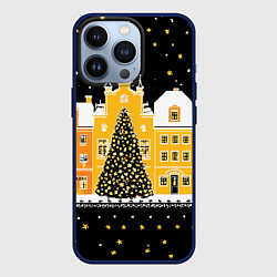 Чехол iPhone 13 Pro Новогодняя ночь в городе