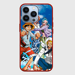 Чехол для iPhone 13 Pro One Piece, цвет: 3D-красный