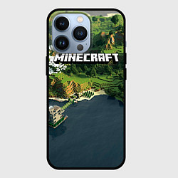Чехол для iPhone 13 Pro Minecraft Location, цвет: 3D-черный
