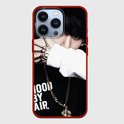 Чехол для iPhone 13 Pro BTS: Hood by air, цвет: 3D-красный