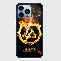 Чехол для iPhone 13 Pro Linkin Park: Burning the skies, цвет: 3D-тёмно-синий