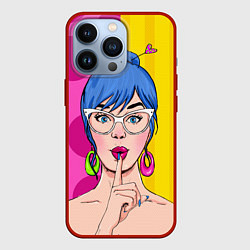 Чехол для iPhone 13 Pro POP ART, цвет: 3D-красный