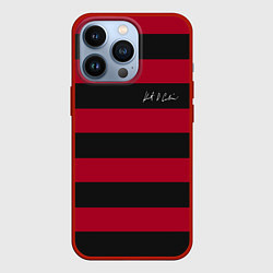 Чехол для iPhone 13 Pro Автограф Курта Кобейна, цвет: 3D-красный