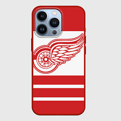 Чехол для iPhone 13 Pro Detroit Red Wings, цвет: 3D-красный