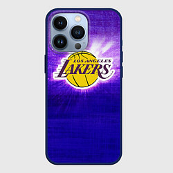Чехол для iPhone 13 Pro Los Angeles Lakers, цвет: 3D-тёмно-синий