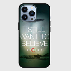 Чехол для iPhone 13 Pro I still want to believe, цвет: 3D-черный