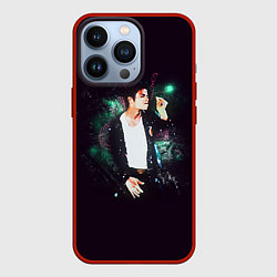 Чехол для iPhone 13 Pro Michael Jackson, цвет: 3D-красный