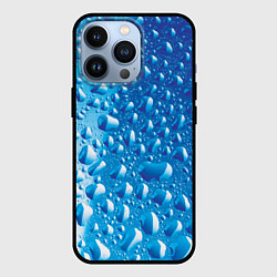 Чехол для iPhone 13 Pro Капли воды, цвет: 3D-черный