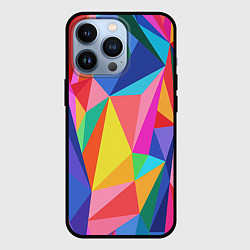 Чехол для iPhone 13 Pro Радуга, цвет: 3D-черный