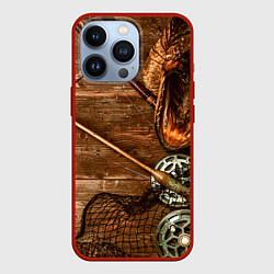 Чехол для iPhone 13 Pro Рыбацкий стол, цвет: 3D-красный