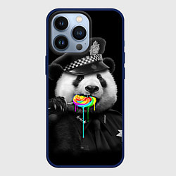 Чехол для iPhone 13 Pro Панда с карамелью, цвет: 3D-тёмно-синий