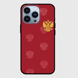Чехол для iPhone 13 Pro Сборная России по футболу, цвет: 3D-черный