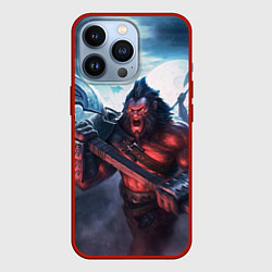 Чехол для iPhone 13 Pro Axe, цвет: 3D-красный