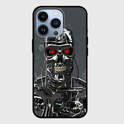 Чехол для iPhone 13 Pro Скелет Терминатора, цвет: 3D-черный