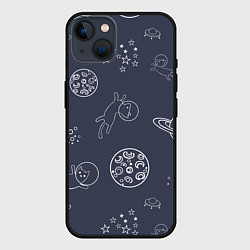 Чехол для iPhone 14 Plus Космо киски, цвет: 3D-черный
