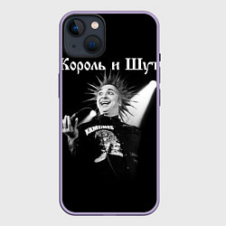 Чехол для iPhone 14 Plus Король и Шут Анархия спина, цвет: 3D-серый