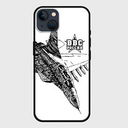 Чехол для iPhone 14 Plus ВВС России, цвет: 3D-черный