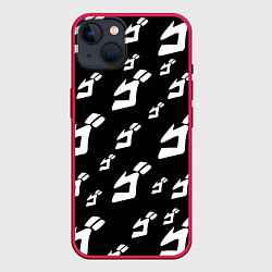 Чехол для iPhone 14 Plus JoJo Bizarre Adventure, цвет: 3D-малиновый