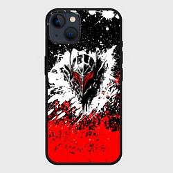 Чехол для iPhone 14 Plus Берсерк: Брызги красок, цвет: 3D-черный