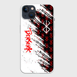 Чехол для iPhone 14 Plus Berserk Anime, цвет: 3D-белый