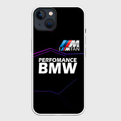 Чехол для iPhone 14 Plus BMW фанат, цвет: 3D-белый