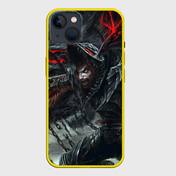 Чехол для iPhone 14 Plus Гатс в гневе, цвет: 3D-желтый