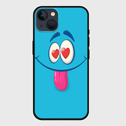 Чехол для iPhone 14 Plus Влюблённый взгляд, цвет: 3D-черный