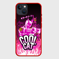 Чехол для iPhone 14 Plus Killer Queen - Розовый огонь, цвет: 3D-красный