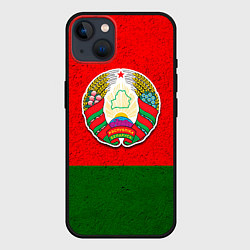 Чехол для iPhone 14 Plus Герб Беларуси, цвет: 3D-черный