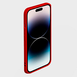 Чехол для iPhone 14 Pro Max Real Madrid: Blue style, цвет: 3D-красный — фото 2