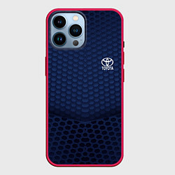 Чехол для iPhone 14 Pro Max Toyota: Sport Motors, цвет: 3D-малиновый