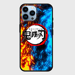 Чехол для iPhone 14 Pro Max KIMETSU NO YAIBA, цвет: 3D-черный