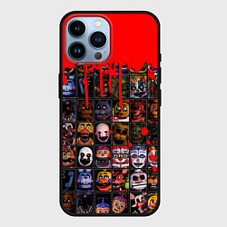 Чехол для iPhone 14 Pro Max Five Nights At Freddys, цвет: 3D-черный
